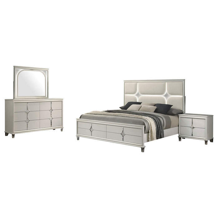 Olivia 4 & 5 Piece Bedroom Set E.King, Queen, & Cal.King - Bargain Furniture (Detroit, MI)