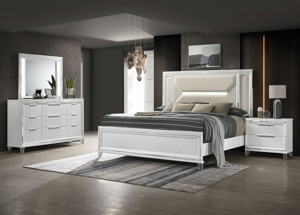 Marmore 4 & 5 Pc E.king, Cal.king, & Queen Bedroom Set - Bargain Furniture (Detroit, MI)