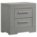 Ives 4 & 5 Piece Bedroom Set E.king & Queen White & Grey - Bargain Furniture (Detroit, MI)
