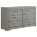 Ives 4 & 5 Piece Bedroom Set E.king & Queen White & Grey - Bargain Furniture (Detroit, MI)