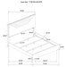 Ives 4 & 5 Piece Bedroom Set E.king & Queen White & Grey - Bargain Furniture (Detroit, MI)