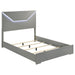 Ives 4 & 5 Piece Bedroom Set E.king & Queen White & Grey - Bargain Furniture (Detroit, MI)
