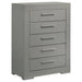 Ives 4 & 5 Piece Bedroom Set E.king & Queen White & Grey - Bargain Furniture (Detroit, MI)