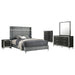 Lucia 4 & 5 Piece Bedroom Set King & Queen Beige & Grey - Bargain Furniture (Detroit, MI)