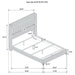 Lucia Eastern King & Queen Bed Beige & Grey - Bargain Furniture (Detroit, MI)