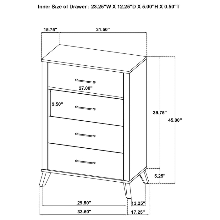 Kaywood 4 & 5 Pc Bedroom Set Full, E.King, Queen & Twin - Bargain Furniture (Detroit, MI)