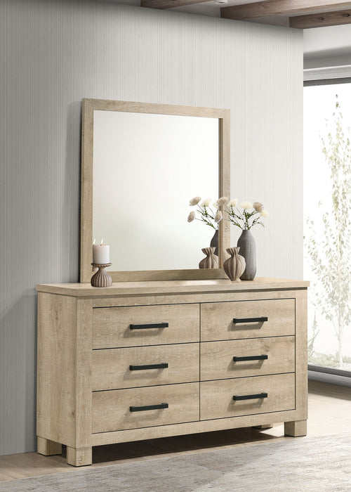 Oakglen Dresser With Mirrors - Bargain Furniture (Detroit, MI)