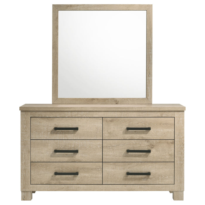 Oakglen Dresser With Mirrors - Bargain Furniture (Detroit, MI)