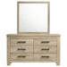 Oakglen Dresser With Mirrors - Bargain Furniture (Detroit, MI)