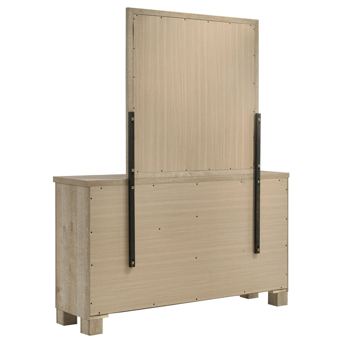 Oakglen Dresser With Mirrors - Bargain Furniture (Detroit, MI)