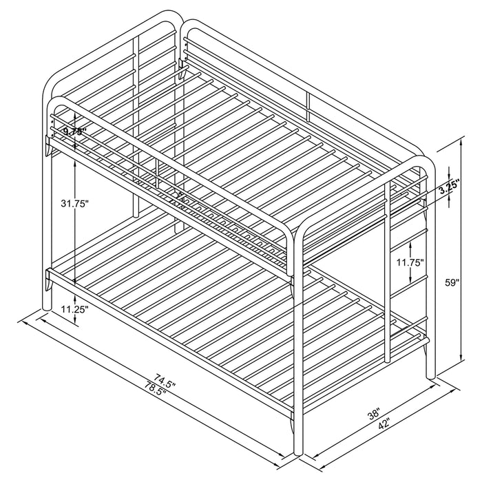 Morgan Bunk Beds - Bargain Furniture (Detroit, MI)