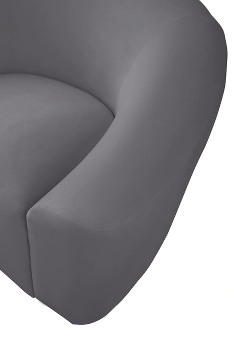 Riley Grey Velvet Chair