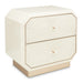 AICO La Rachelle Nightstand/End Table 2 Drawers in Medium Champagne - Bargain Furniture (Detroit, MI)