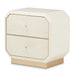 AICO La Rachelle Nightstand/End Table 2 Drawers in Medium Champagne - Bargain Furniture (Detroit, MI)