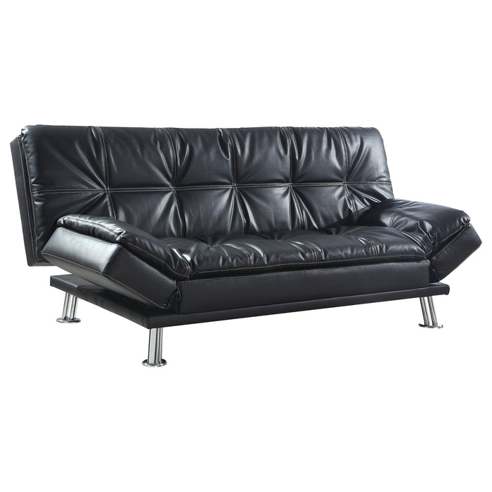 Dilleston Tufted Back Upholstered Sofa Bed Grey - Bargain Furniture (Detroit, MI)