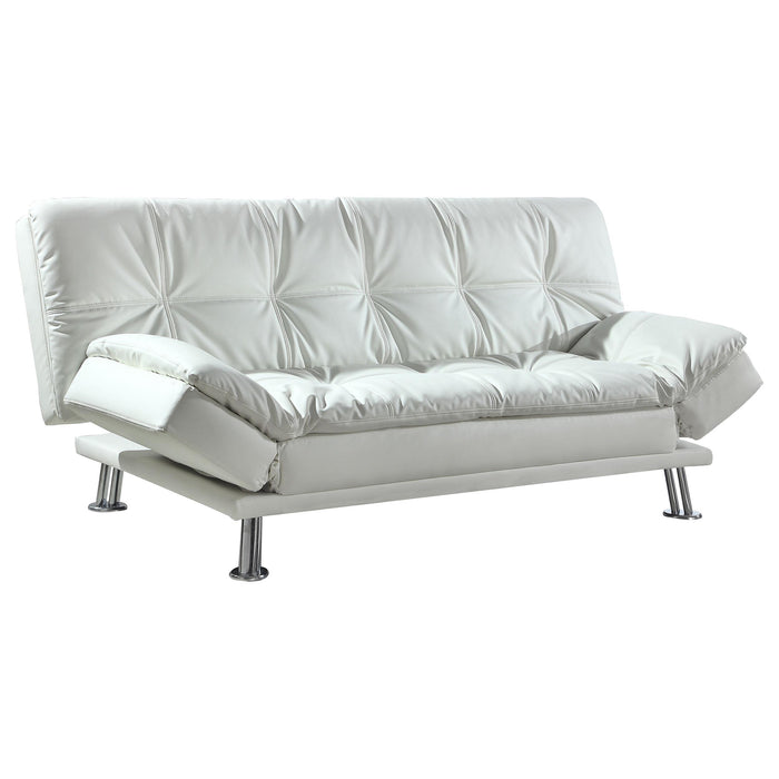 Dilleston Tufted Back Upholstered Sofa Bed Grey - Bargain Furniture (Detroit, MI)