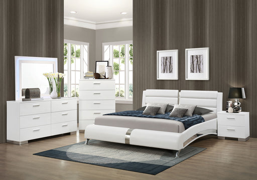 Jeremaine 5 Pc Bedroom Sets White - Bargain Furniture (Detroit, MI)