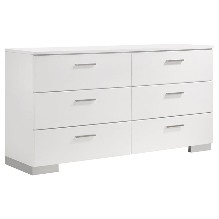 Jeremaine 5 Pc Bedroom Sets White - Bargain Furniture (Detroit, MI)