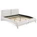 Jeremaine California King, E.King, & Queen Upholstered Bed White - Bargain Furniture (Detroit, MI)