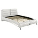 Jeremaine California King, E.King, & Queen Upholstered Bed White - Bargain Furniture (Detroit, MI)
