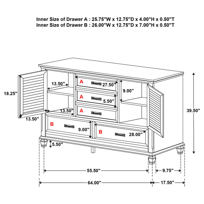 Devon Bedroom Set White - Bargain Furniture (Detroit, MI)