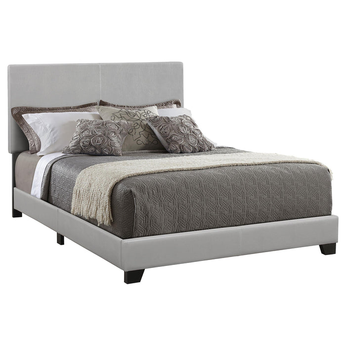 Dorian Upholstered California King, E.King, & Queen Bed Black, Brown, & Grey - Bargain Furniture (Detroit, MI)