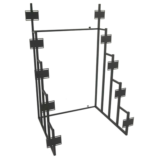 Duarto 5-tier Headboard Display Rack Black - Bargain Furniture (Detroit, MI)
