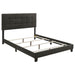 Mapes Tufted Upholstered Eastern King, Queen, Twin & Full Bed Charcoal & Grey - Bargain Furniture (Detroit, MI)