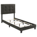 Mapes Tufted Upholstered Eastern King, Queen, Twin & Full Bed Charcoal & Grey - Bargain Furniture (Detroit, MI)