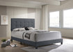 Mapes Tufted Upholstered Eastern King, Queen, Twin & Full Bed Charcoal & Grey - Bargain Furniture (Detroit, MI)