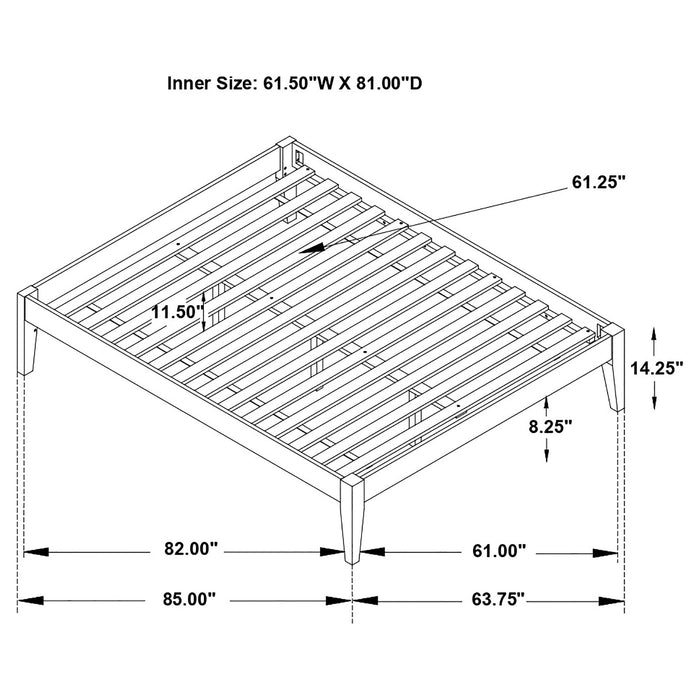 Hounslow Universal Platform Bed - Bargain Furniture (Detroit, MI)