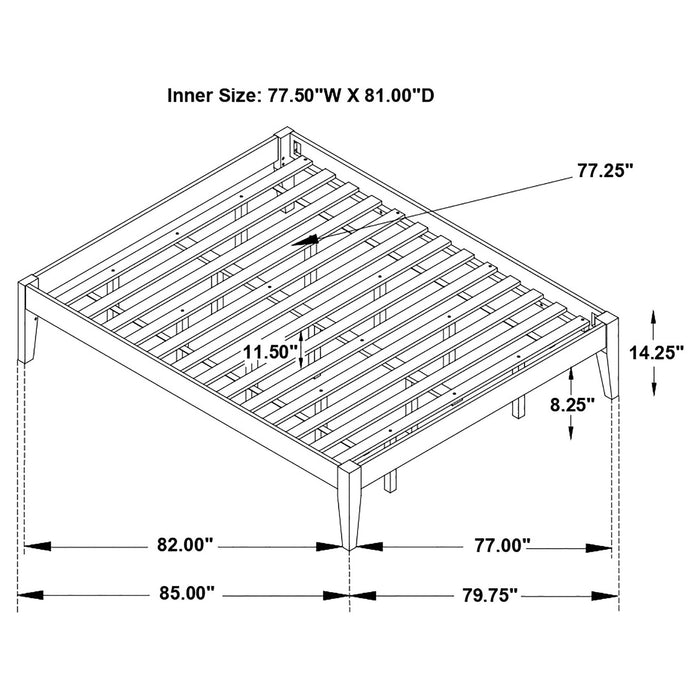 Hounslow Universal Platform Bed - Bargain Furniture (Detroit, MI)
