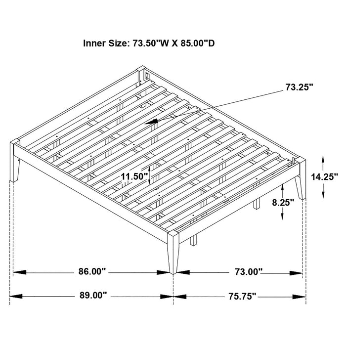 Hounslow Universal Platform Bed - Bargain Furniture (Detroit, MI)