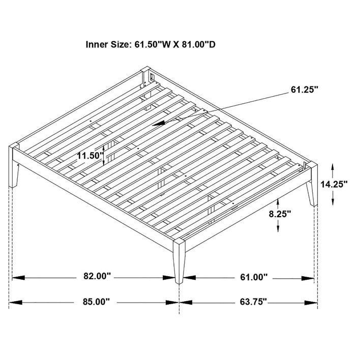 Hounslow Universal Platform Bed - Bargain Furniture (Detroit, MI)