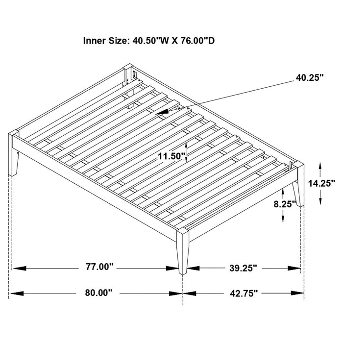 Hounslow Universal Platform Bed - Bargain Furniture (Detroit, MI)