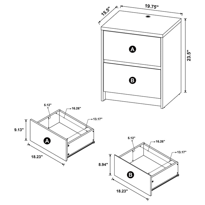 Westpark Nightstands - Bargain Furniture (Detroit, MI)