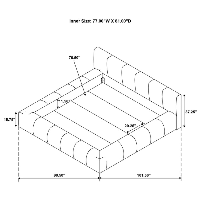 Wilshire Panel Platform Bed