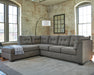 Pitkin 2-Piece Sectional with Chaise - Bargain Furniture (Detroit, MI)