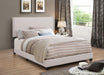 Boyd California King, King, & Queen Upholstered Bed with Nailhead Trim Charcoal & Grey - Bargain Furniture (Detroit, MI)