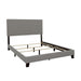 Boyd California King, King, & Queen Upholstered Bed with Nailhead Trim Charcoal & Grey - Bargain Furniture (Detroit, MI)
