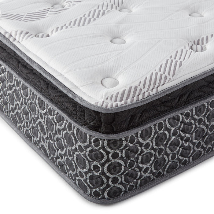 Hayes 11" Twin XL Pillow Top Memory Foam Hybrid Mattress - Bargain Furniture (Detroit, MI)