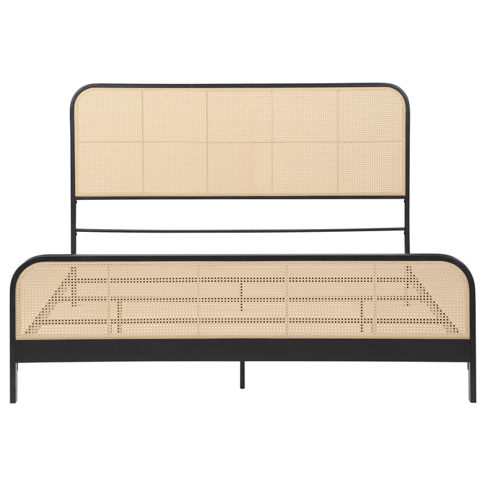 Lanewood Eastern King & Queen Bed Black & White - Bargain Furniture (Detroit, MI)