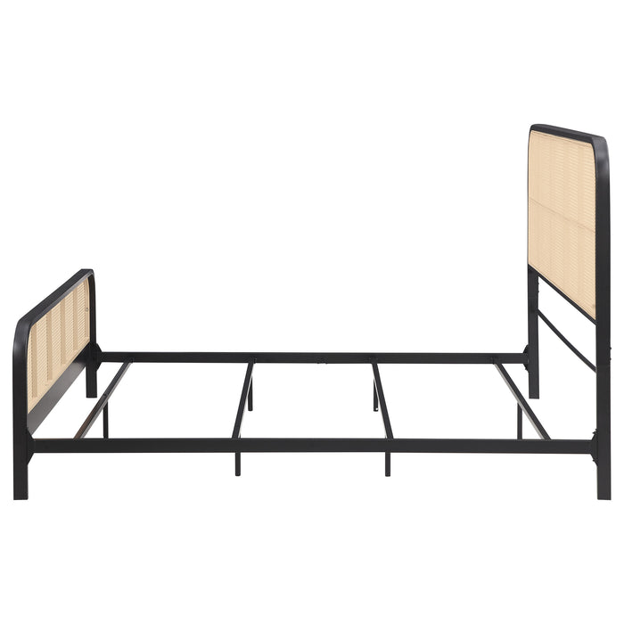 Lanewood Eastern King & Queen Bed Black & White - Bargain Furniture (Detroit, MI)