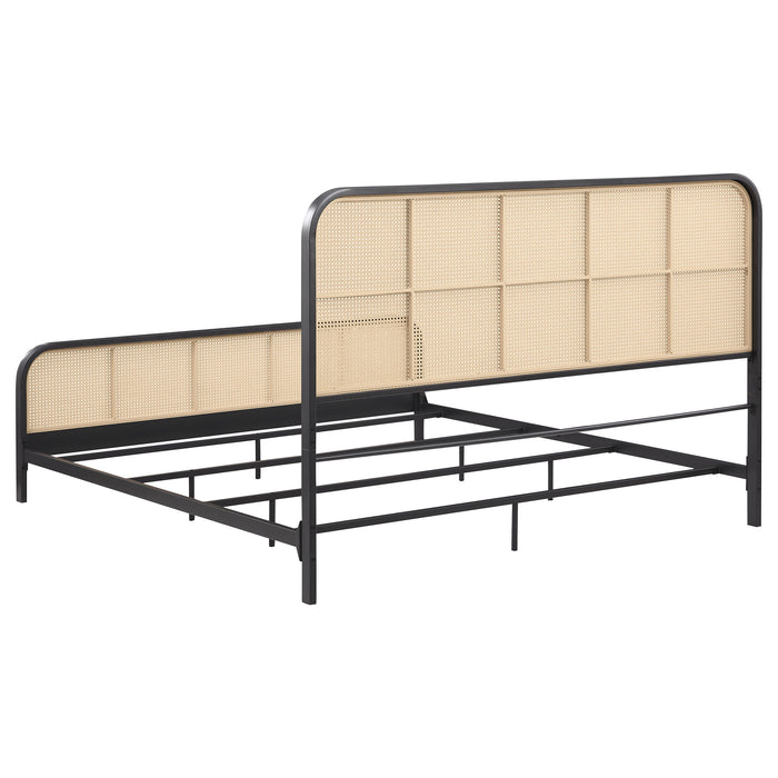 Lanewood Eastern King & Queen Bed Black & White - Bargain Furniture (Detroit, MI)