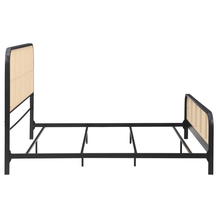 Lanewood Eastern King & Queen Bed Black & White - Bargain Furniture (Detroit, MI)