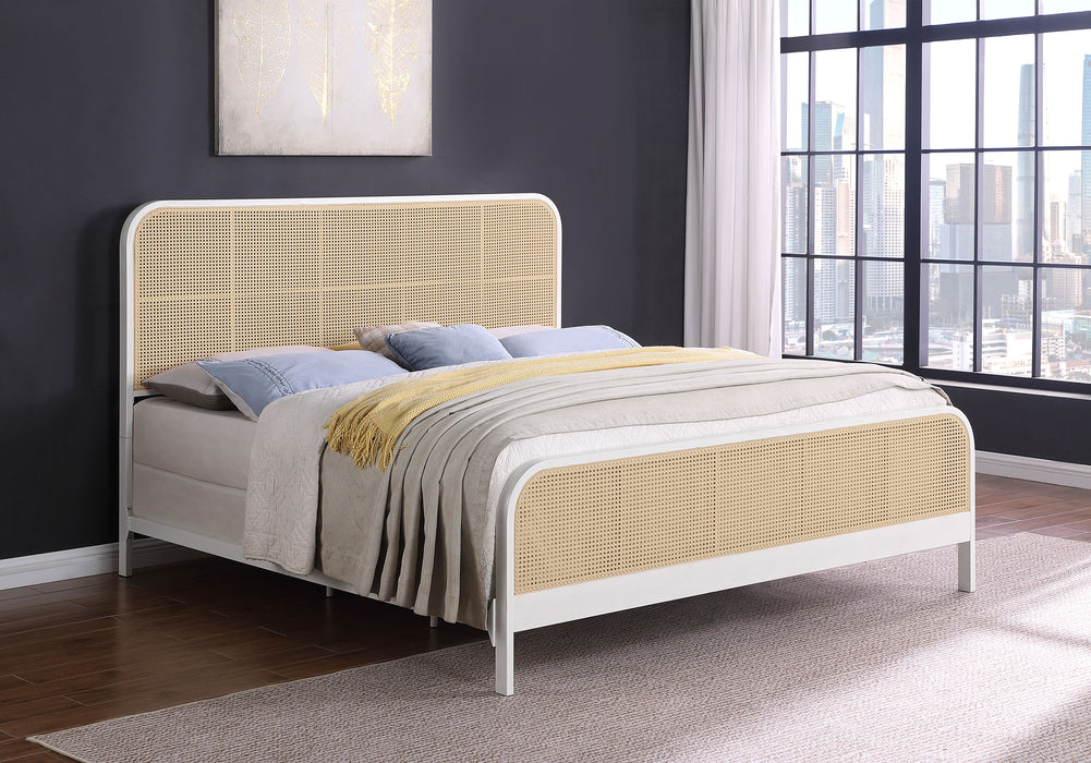 Lanewood Eastern King & Queen Bed Black & White - Bargain Furniture (Detroit, MI)