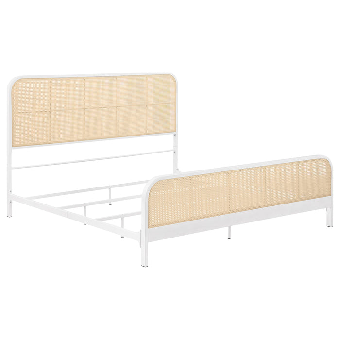 Lanewood Eastern King & Queen Bed Black & White - Bargain Furniture (Detroit, MI)