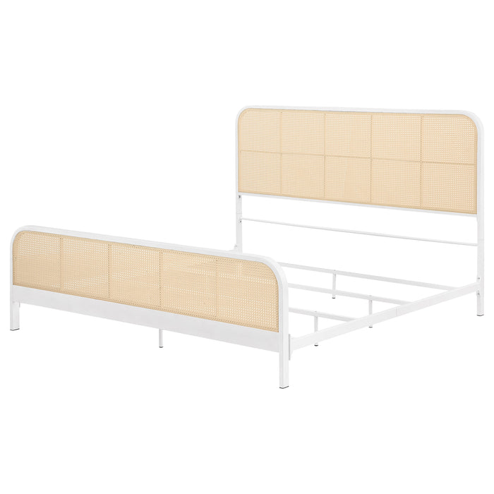 Lanewood Eastern King & Queen Bed Black & White - Bargain Furniture (Detroit, MI)