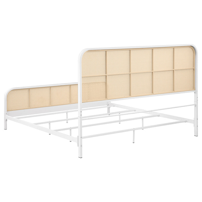 Lanewood Eastern King & Queen Bed Black & White - Bargain Furniture (Detroit, MI)