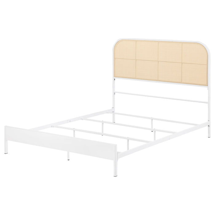 Amherst Eastern King, Queen, Full, & Twin Bed White & Black - Bargain Furniture (Detroit, MI)